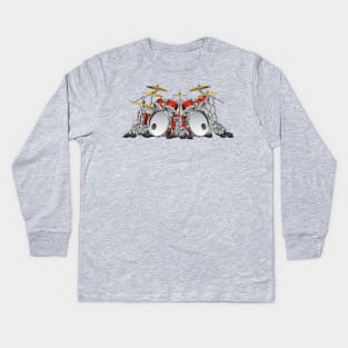 10 Piece Drum Set Cartoon Kids Long Sleeve T-Shirt